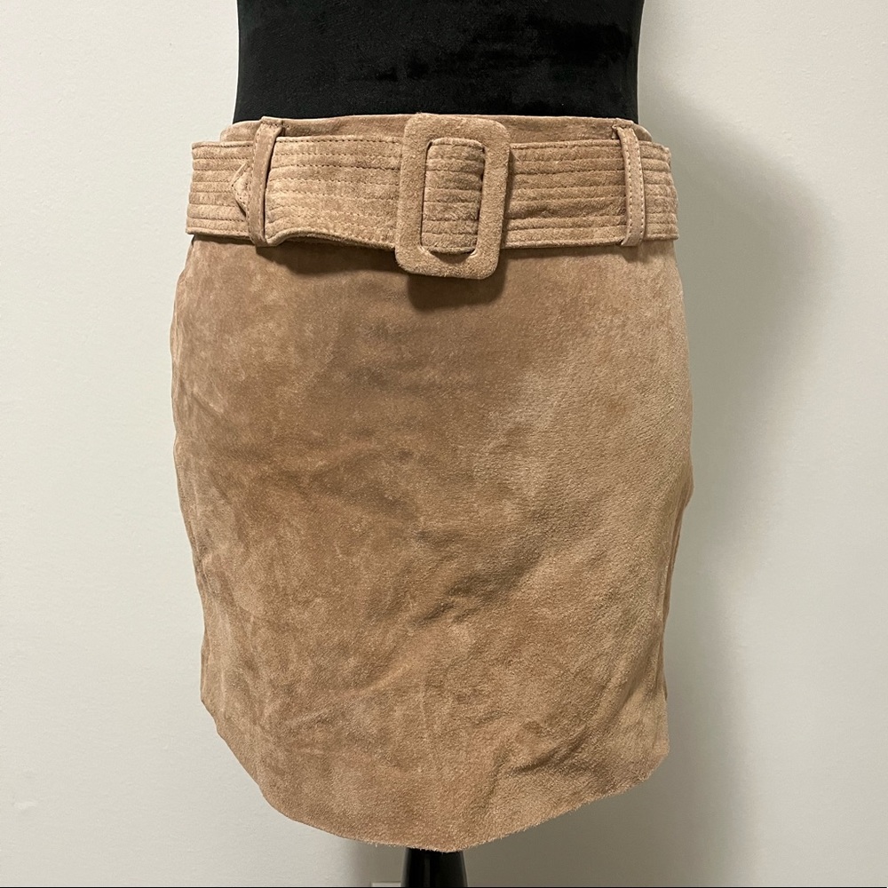 Blank NYC Suede Tan Skirt